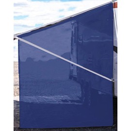 Tentproinc RV Awning Side Sun Shade Screen 9'X7' Mesh Sunshade for Motorhome Camping Trailer Awning Sunscreen Screenshade Block UV Glare Sunblocker - 3 Year Warranty (Navy Blue)
