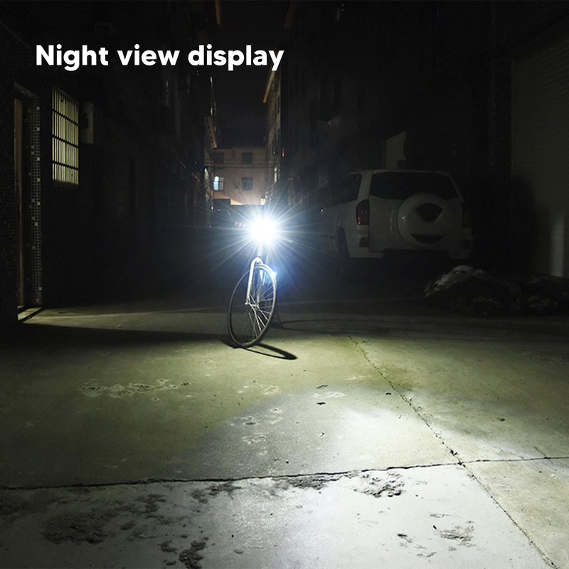 Bike Light with Horn 3 Lighting Modes USB Charging Waterproof