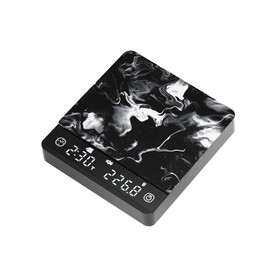 Matrix S3 Metal Pcket Coffee Scale, with Timer, Basic Espresso, Flow Rate, Powder Liquid Ratio, Black