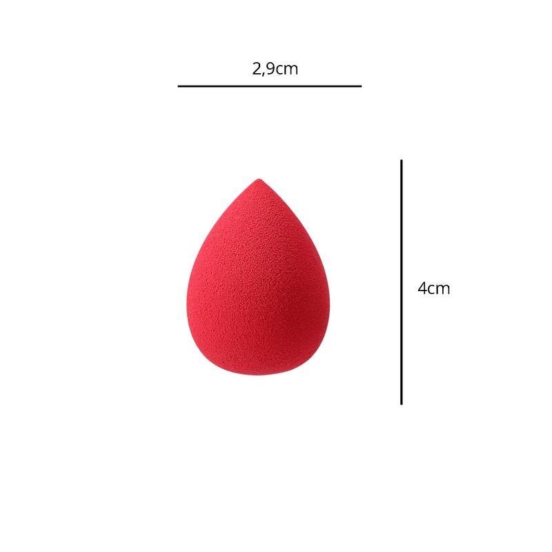 T4B KashŌki Raindrop Medium Red and Teardrop Makeup Sponge for