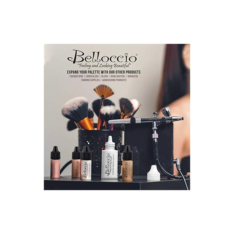 Belloccio Medium Color Shades Airbrush Makeup Foundation Set