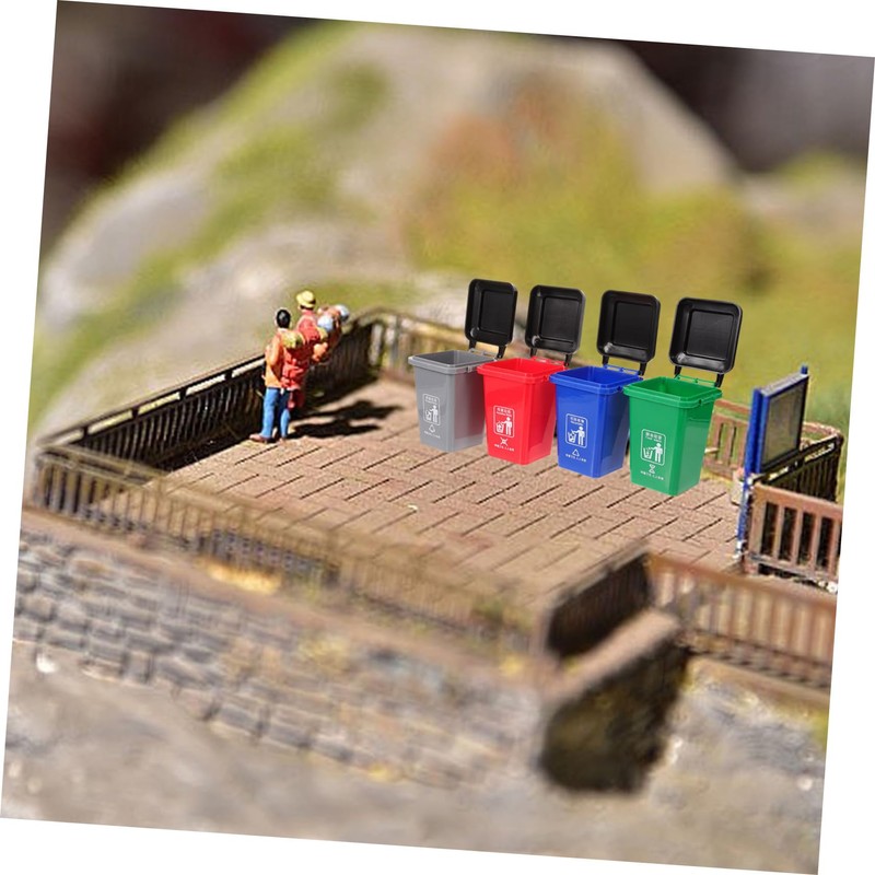 KOMBIUDA Educational Garbage Can for Trash Sorting Thickened Desktop Model