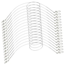 Totority 24Pcs Portable Fishing Wire Leaders Lightweight Bite Fishing Strings with Swivels for All Fish Types for Anglers and Tackle Kits