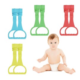 8pcs Baby Grab Pull Up Rings Hanging for Kids Safety Walking Training Assistant and Tool with Multi Colorful Stand Handle Playpen Accessories Crib Ring Play Walk Toddler Tools Yard