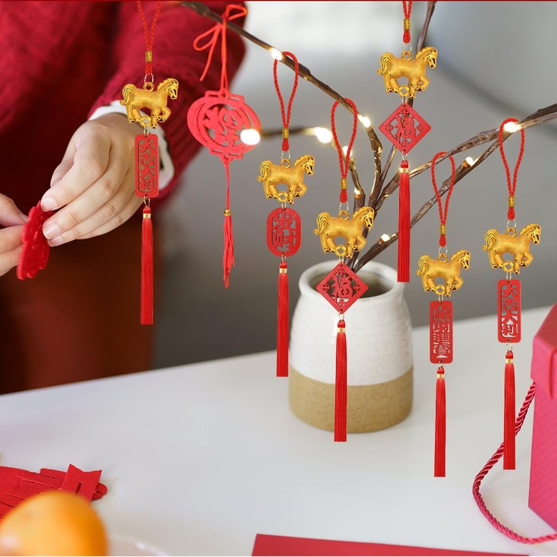 10 Pcs Chinese New Year Decorations Year of The Horse