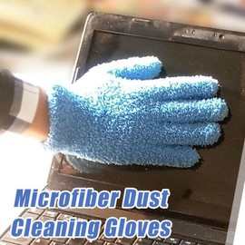 XSAJU Car Wash Gloves, Set of 2 Microfiber Cleaning Gloves, Car Cleaning, Window Cleaning, Dusting Cleaning Gloves(Blue)