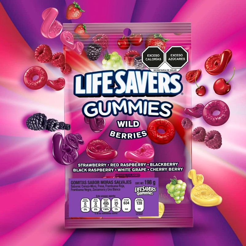 Life Savers Gomitas sabor moras salvajes, 198g