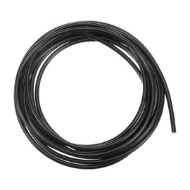 sourcing map Polyurethane Round Belts 3.8mm Dia 9.84ft(3 Meters) Length Smooth Surface PU Urethane Belt for Drive Transmission, Black