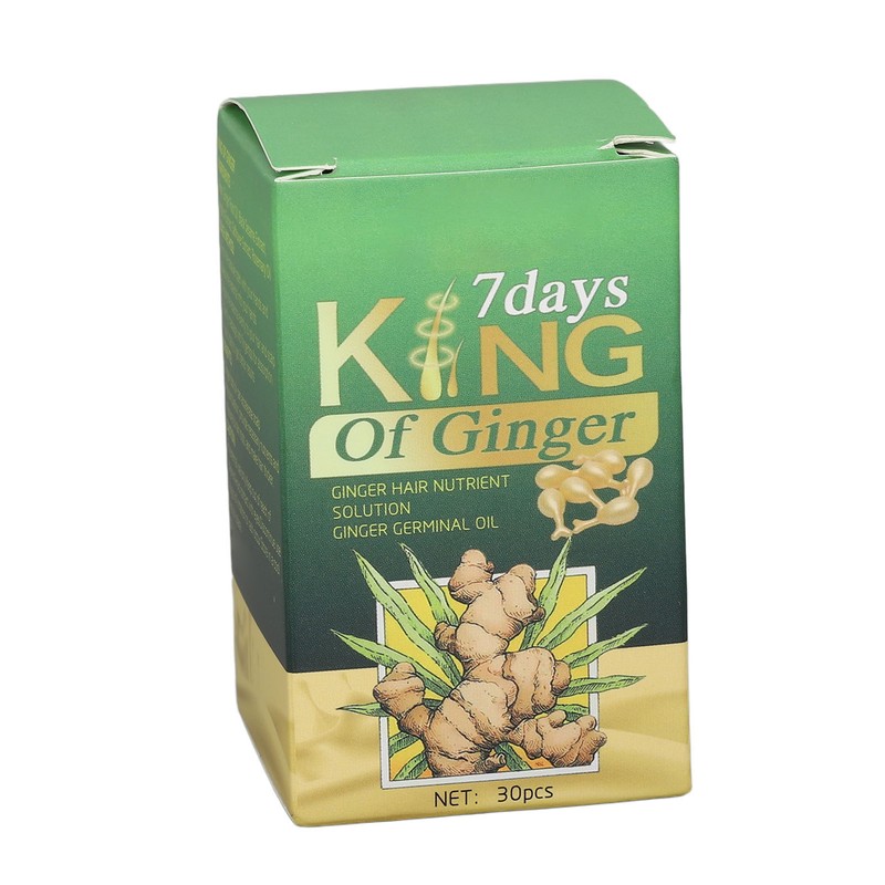 60pcs Ginger Hair Capsules Strengthen Deep Moisturizing Nourishing Prevent Hair