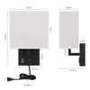 BTY Modern Wall Sconces Set of 2, Wall Lamps Bedroom