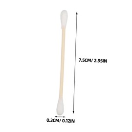 ULTECHNOVO Portable 100 Pcs Wooden Cotton Swabs Double Ended Ear Wax Removal Tool for On-the-go Cleaning Needs