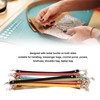 10Pcs Leather Bag Handles 12.2in Long 0.4in Wide Cattlehide Metal