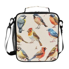 UMIRIKO Kids Lunch Box Bird Sparrow Cooler Insulated for Boys and Girls, Lunch Bag with Shoulder Strap for School, Picnic Meal 20856307