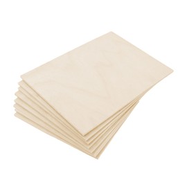 Mandala Crafts Baltic Birch Plywood Board 3x5 Inches - 16 Thin Wood Sheets for Crafting Model Laser Cutting Engraving - Unfinished Wood for Wood Burning Projects