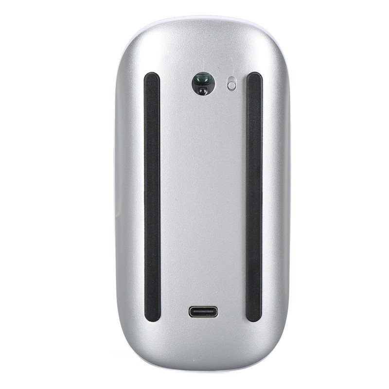 Wireless Bluetooth Mouse Ergonomic Curved Optical Touch USB C Rechargeable