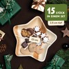 Leef 15 x Palm Leaf Plate Star Decoration and Snack