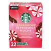Starbucks K-Cup Coffee Pods, Peppermint Mocha Flavored Coffee for Keurig
