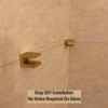 Glass Shelf Clamp, No-drill-on-glass Fixed Panel Glass Shelf Clip Holder