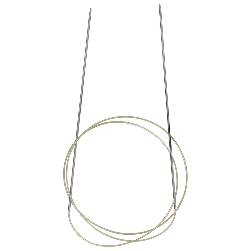 Addi Circular Knitting Needle, 80cm x 1.5mm, Silver