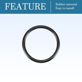 QUARKZMAN Nitrile Rubber O-Ring Round Washer 38 mm x 32 mm x 3 mm for Tap Plumbers Repair Seal Connection, Black Pack of 10
