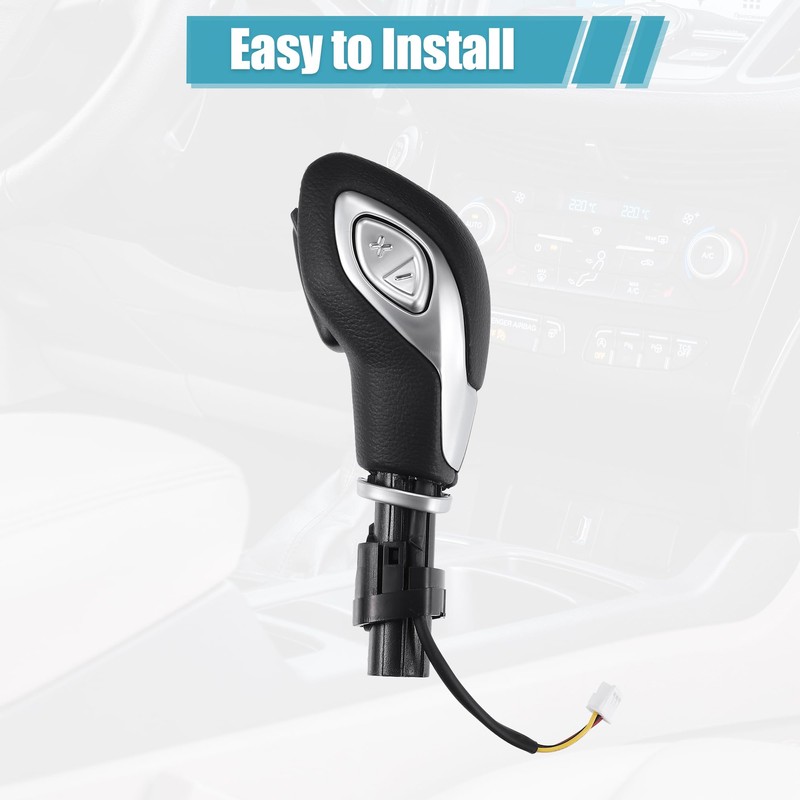 uxcell Automatic Gear Shift Knob Handle with Button for Ford
