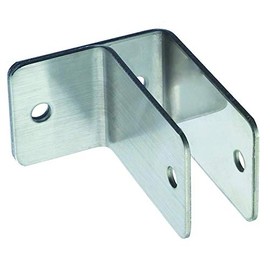 Harris Hardware 11659 One Ear Stamped Stainless Steel Wall Bracket 7/8-Inch Panel Thickness 2-1/2-Inch Bracket Height 2-5/16-Inch Base Length 1-1/2-Inch Base Width,