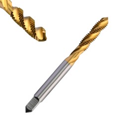 Corintian HSS TiN Spiral Tap - Form C, RSP 35°, Diameter M2-M24, Machine Tap with TiN Coating for Blind Hole and Internal Thread
