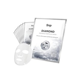 SNP Mascarilla De Tela 100 Diamante  1000 Mg De Ácido Hialurónico  Reafirmante, Hidratante Y Nutritiva Con Diamantes Auténticos Para Todo Tipo De