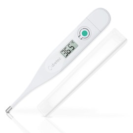 ドリテック(dretec) 体温計 防水タイプ 防水体温計 電子体温計 洗える メモリー機能 自動オフ ケース付き デジタル 実測式 わき 口内 コンパクト 小さい 熱 インフルエンザ 風邪 病院 一般医療機器