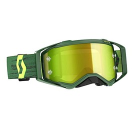 Scott Prospect Chrome Green/Yellow Motocross Goggles (Green/Yellow, One Size)