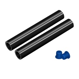 4 Inches (10 cm) Aluminum Alloy 15mm Rod Applicable for 15mm Rail Matt Box, DSLR Rig Rod Support, Pack of 2