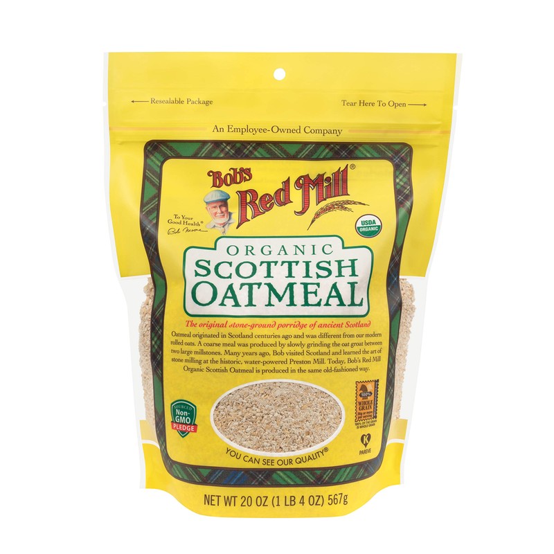 Bob's Red Mill Organic Scottish Oatmeal, 20-ounce (Pack of 4)