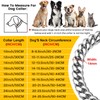 14mm Wide Silver Dog Chain Collar Walking Metal Chain Collar
