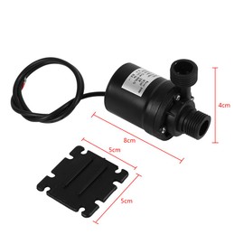 , Submersible DC 24V Hot Water Circulation Pump Solar Energy Brushless Motor Aquarium Submersible 800L H 5M, Power Water Pumps