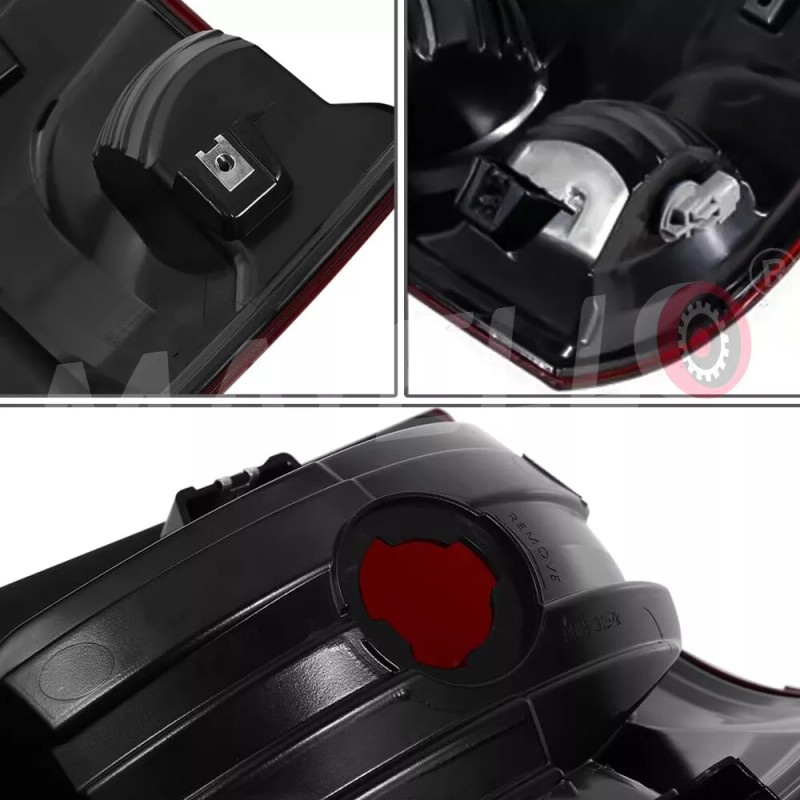 MAYELLO Pair Red Smoke Tail Lights For 2009-2018 Dodge Ram
