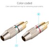 RUNCCI-YUN RCA Plug Solder Gold Audio Video Cable Connector (20Pack)