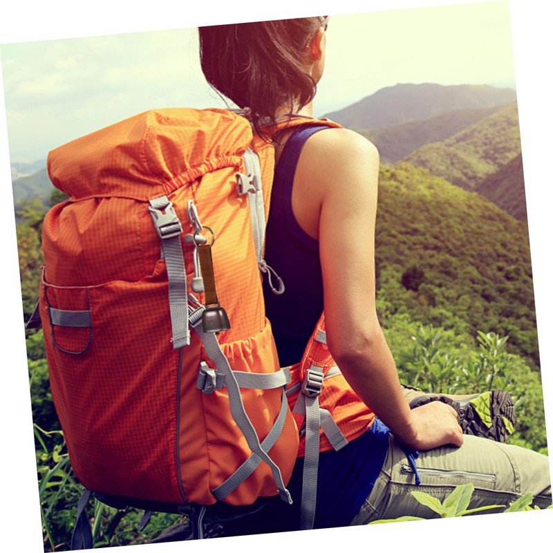 WOONEKY Loud Bear Bells for Hiking 2 Pack Durable Iron