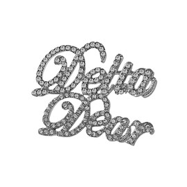 Sorority Jewelry Gift Greek Letter Delta Dear Metal Pin Brooch Soror Society DST Black Women Orgnaization Jewelry