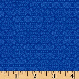 Henry Glass 0546894 Modern Melody Basic Filigree Geo Fabric by The Yard, Royal