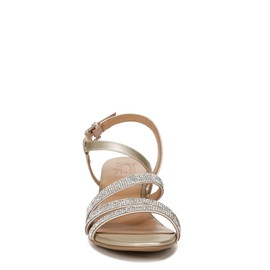 Naturalizer Women's Formal Heeled Sandal, Champagne Sparkle, 9