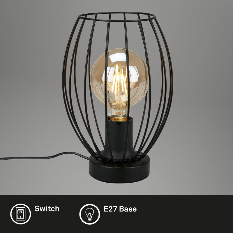 BRILONER Leuchten 7026-015 Table Lamp, Bedside Lamp, Desk Lamp, 1