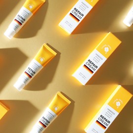 Handok Repair Sunblock Cream Whitening Wrinkle Improvement UV Blocking Sun Cream 50ml (5 bottles) + Trial 1ml (5 sheets) / 한독 리페어 선블럭 크림 미백 주름개선 자외선차단 선크림 50ml(5통) + 체험분 1ml(5매) 구성