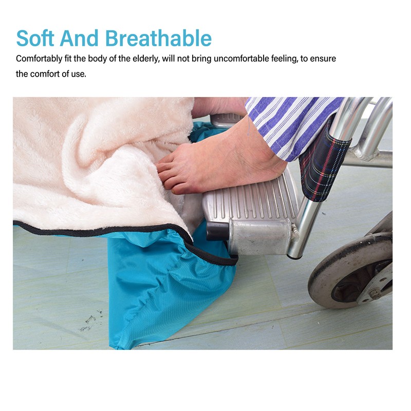 Wheelchair Blanket Thickened Waterproof Soft Washable Keep Warm Half Wrapped
