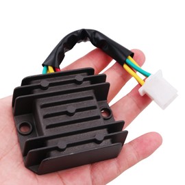 Shiwaki 4 Wire 12V 4 Pin Voltage Regulator Rectifier For GY6 FXD 50cc 150cc 125cc ATV Scooters Go Karts 4 wheelers moped dune buggy