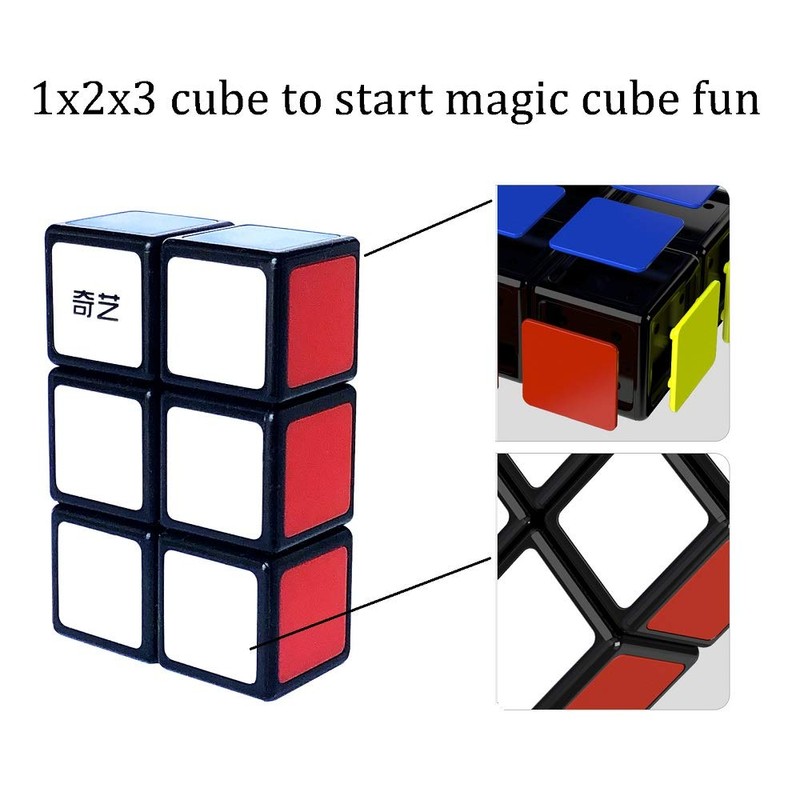 GoodCube 1x2x3 Floopy Cube Black 1x2x3 Speed Cube Puzzle