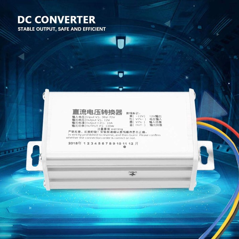 DC Converter 36V-72V to 12V 10A 120W Voltage Regulator DC-DC