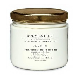Mantequilla Corporal Ultra Humectante Sin Aroma – Body Butter Natural con Manteca de Karité, Rosa Mosqueta y Vitamina E – Ideal para Piel Sensible – N