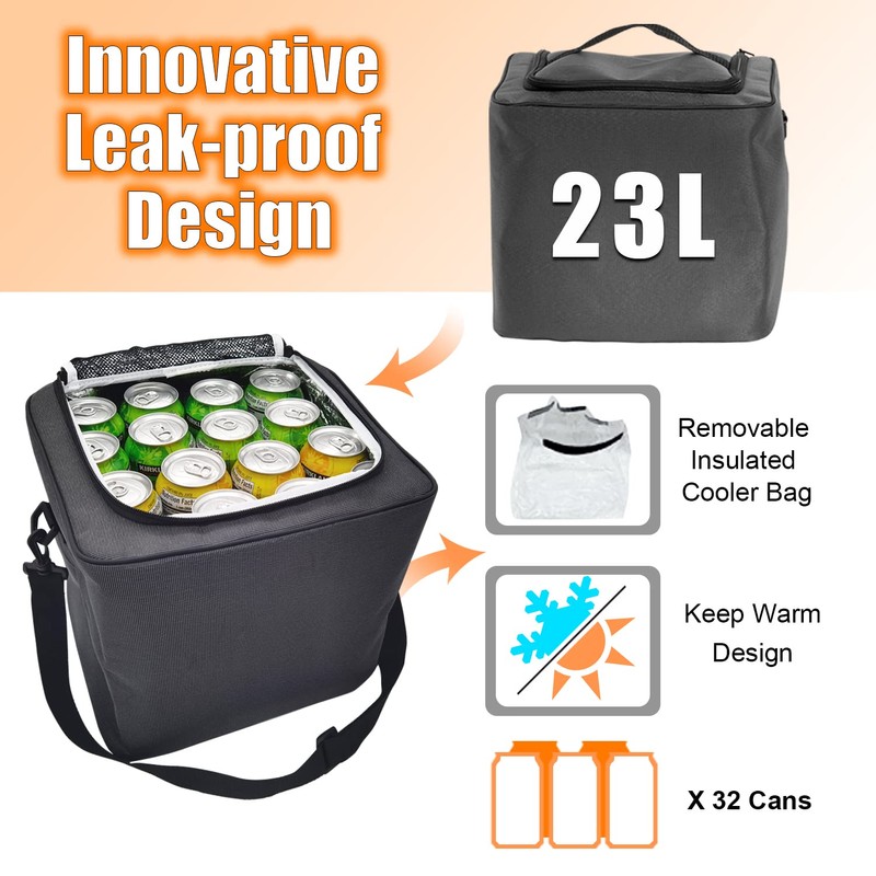 EAROND Large Trunk Organizer with Cooler, 3 Compartments SUV Cargo