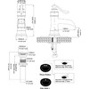 BWE Waterfall Bathroom Faucet Matte Black Bathroom Sink Faucet with