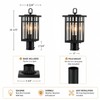 c cattleya Modern Outdoor Post Light with Pier Mount Base,